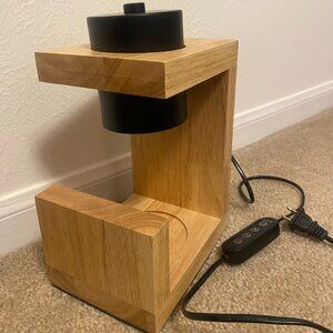 Candle Lamp Warmer (Contemporary, Modern, Oak Wood)
